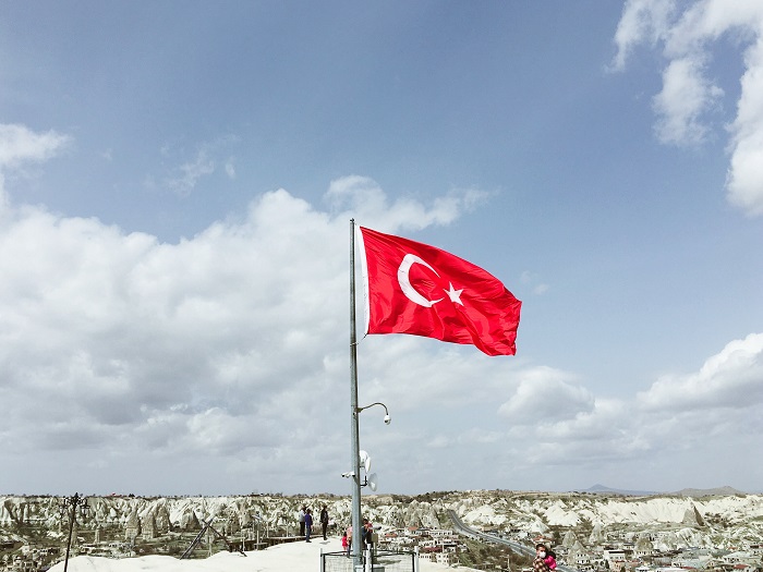  the national flag of Turkey